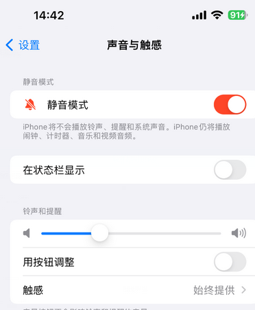 廉江苹果15Pro维修网点分享iPhone15Pro系列机型中隐藏静音图标 